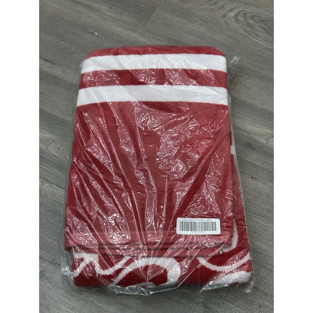 Bogey Boys Macklemore Vegas Pool Towel Red Dice Print Beach Golf Hypebeast 58x30